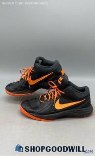 Nike Men's Overplay 8 Black/Orange Mesh Sneakers Sz 13