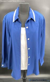 Graver Studio Women's LS Blouse with Coordinating Tank Top - Sz L