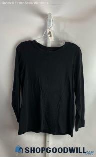 Chico's Women's Black Lightweight Long Sleeve Shirt- Sz M