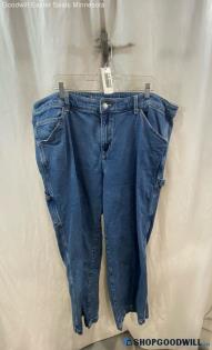 Torrid Women's Blue Dark Washed High-Rise Carpenter Jeans - Sz 22T