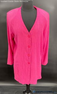 The Complex Women's LS Darker Pink shirt - Sz L