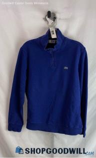 Lacoste Men's Blue Henley Sweatshirt - Sz XL