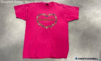 Screen Stars Best Women's Hot Pink Montana T-shirt - Sz L