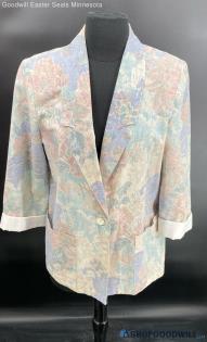 Season Ticket Women's Pastel Mixed pattern blazer - Sz M