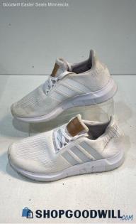 Adidas Womens Swift Run White Copper Metallic Sneaker Athletic Shoe 5.5