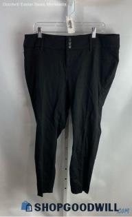 Torrid Women's Black Ponte Stretch Skinny Ankle Pant - Sz 18S