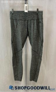 The North Face Women's Gray Heathered Polyester Leggings - Sz M