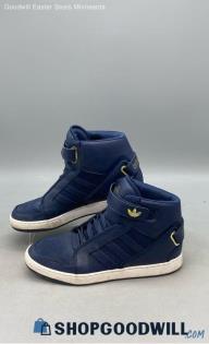 Adidas Men's AR 3.0 Mid Navy/Gold Leather Sneakers Sz 10.5