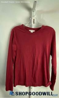 Athleta Women's Maroon Long Sleeve Lightweight T-Shirt - Sz S