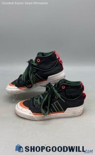 Adidas Boys Nizza DL High Dark Green Synthetic Sneakers Sz 5.5