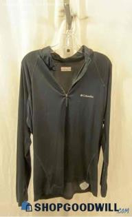 Columbia Men's Black 1/4 Zip Sweater - Sz XL