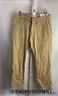 NWT Lucky Brand Women's Tan loose Fit High Rise Straight Khaki Pant - Sz 4