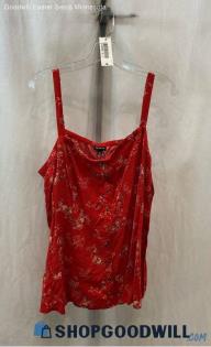 Torrid Women's Red Floral Print Tank Top - Sz 3