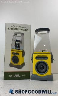 Eddie Bauer BD90069 iCanister MP3 Player Speaker Yellow Water Resistant Vtg