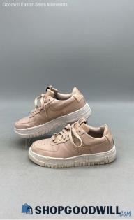 Nike Women's Air Force 1 Low 'Pixel Particle' Pink Leather Sneakers Sz 7.5