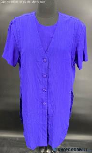 S.G. Sport women's LWT Purple/Blue Vest with SS shirt - Sz L