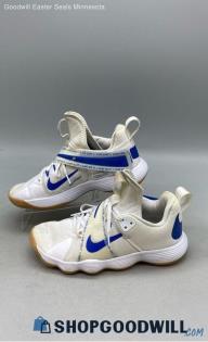 Nike Men's Hyperset 'Game Royal' White Mesh Volleyball Shoes Sz 9