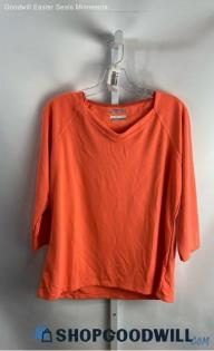 Columbia Women's Orange Performance Long Sleeve Shirt - Sz XL