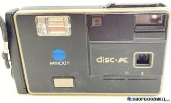 Minolta Disc-K Point and Shoot Camera Not tested