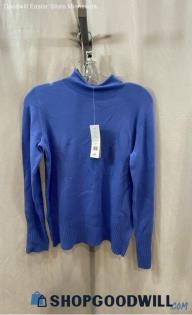 NWT French Connection Women's Soft Blue Lightweight Mock Neck Sweater - Sz S