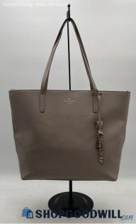 Kate Spade Karla Cityscape Taupe Leather Tote Handbag/Purse