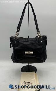 Coach Kristin Black Smooth Leather Shoulder Bag Handbag/Purse