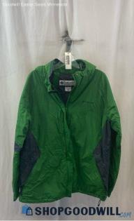 Columbia Women's Green/Gray Nylon Jacket - Sz XL