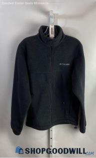 Columbia Men's Black Fleece Zip Up Sweater - Sz S