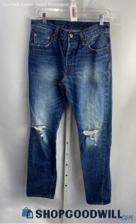 Levi's Women's Blue Distressed Jeans - Sz 27