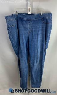 Lane Bryant Women's Blue Pull-On Skinny Jeggings - Sz 26