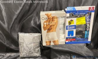 Calvin Klein Cotton Stretch Sz M +Boys Pro-Series Sz 6/7+More