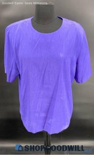 S.G. Sport women's Polyester SS Purple shirt - Sz L