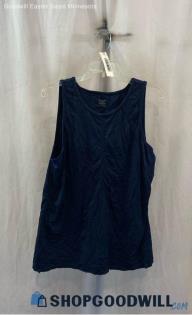 Athleta Women's Blue Nylon Sleeveless Shirt - Sz XL