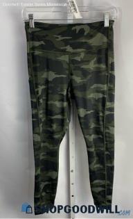 Athleta Women's Green Camo Print Cropped Leggings - Sz S