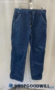 Carhartt Men's Blue Straight Carpenter Jeans - Sz 32x34