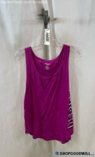 Torrid Women's Magenta Word Graphic Relaxed Fit Tank Top - Sz 2