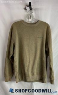 Columbia Men's Tan Long Sleeve Pullover Crew Neck - Sz M