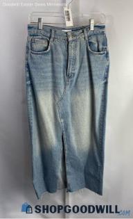 ZARA Women's Blue Jean Skirt - Sz XS