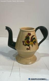 Poppytrail Metlox Pottery Farmhouse Country Kitchen Rooster Teapot Pitcher