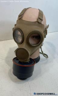 Unlabeled Tan Rubber Gas Mask