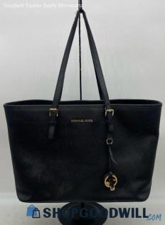 Michael Kors Jet Set Black Totes & Shoppers Womens Saffiano Leather