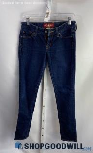 Lucky Brand Women's Dark Blue Washed Ankle Skinny Jeans - Sz 4