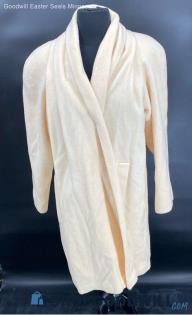 Alorna Women's Ivory/Yellow Winter Wool coat