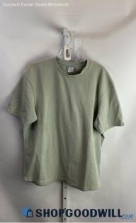 Zara Men's Faded Blue T-Shirt - Sz M