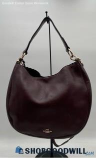 Coach Mae Maroon Leather Crossbody/Hobo Bag Handbag/Purse