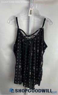 Torrid Women's Black Pineapple Tank Blouse - Sz 2