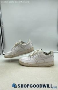 Nike Men's Air Force 1 '07 White Leather Sneakers Sz 10.5