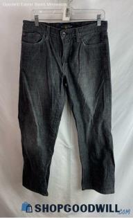 Lucky Brand Men's Weathered Dark Gray Straight Jeans - Sz 32x32