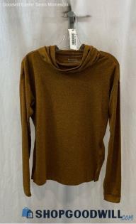 Athleta Women's Heather Brown Cowl Neck Sweatshirt - Sz XS