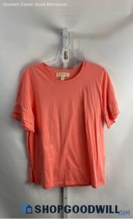 Michael Kors Women's Coral T-Shirt - Sz L